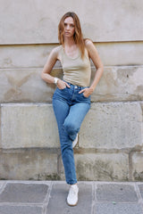 Charlotte Slim Straight Denim