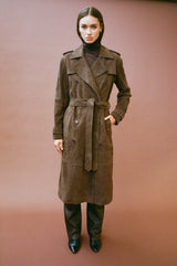 Belle De Jour Americano Suede Trench