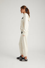 Vintage White Heart Hoodie