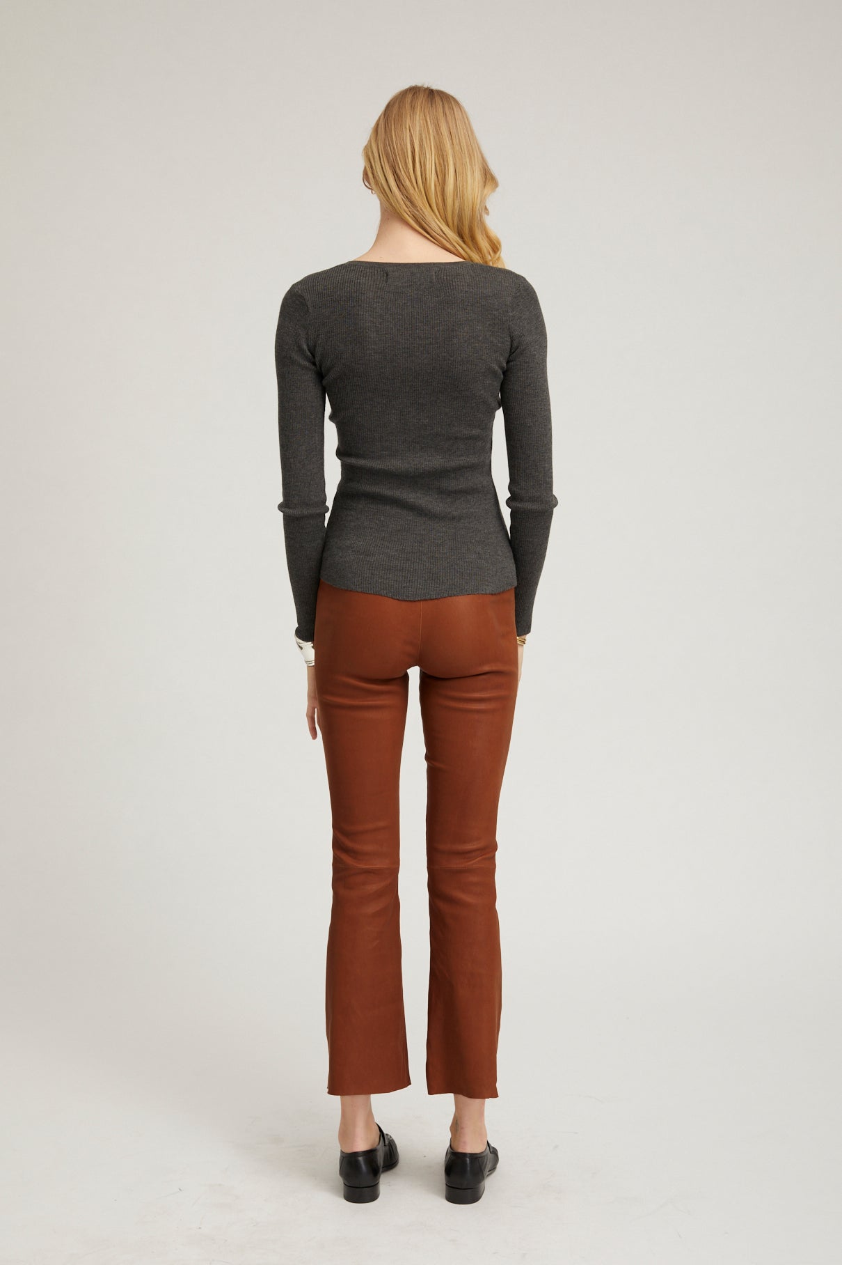 Acorn Leather Ankle Flare