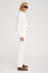 Sophia Denim Cropped Western Button Down