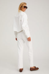 Sophia Denim Cropped Western Button Down