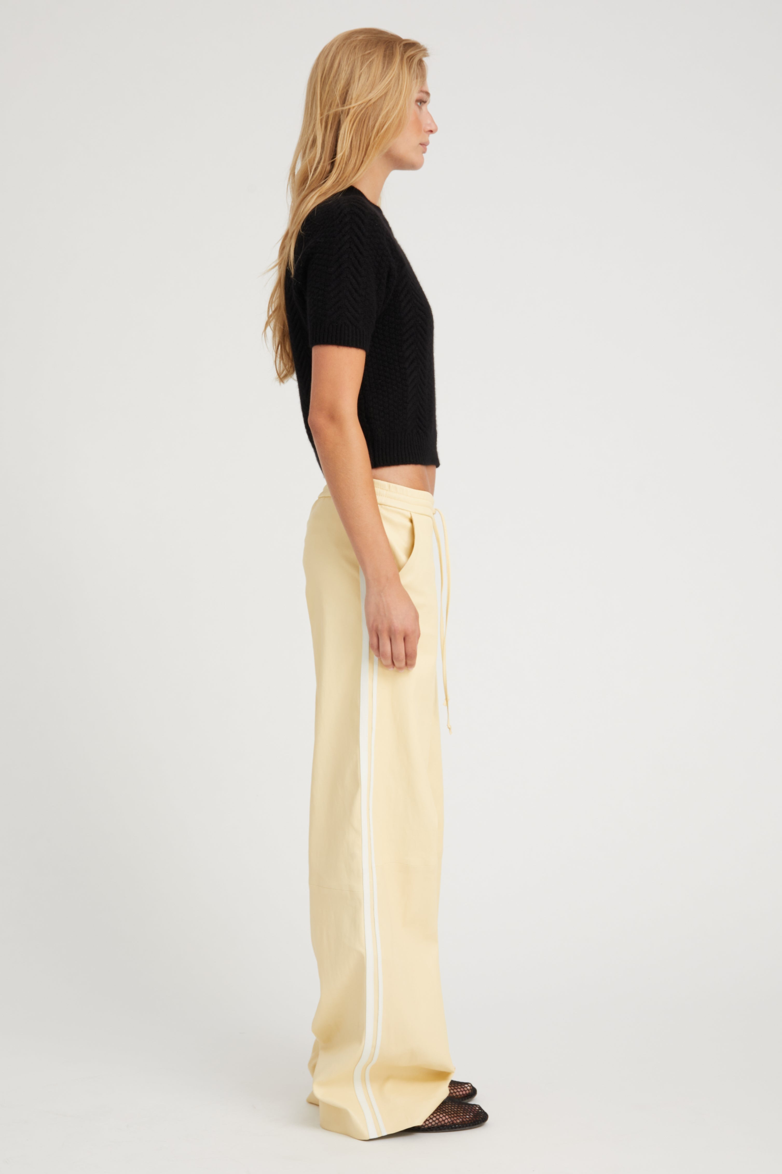 Black Cashmere Cable Knit Raglan Sweater