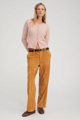 Nutmeg Suede Relaxed Trousers