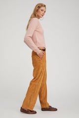 Nutmeg Suede Relaxed Trousers