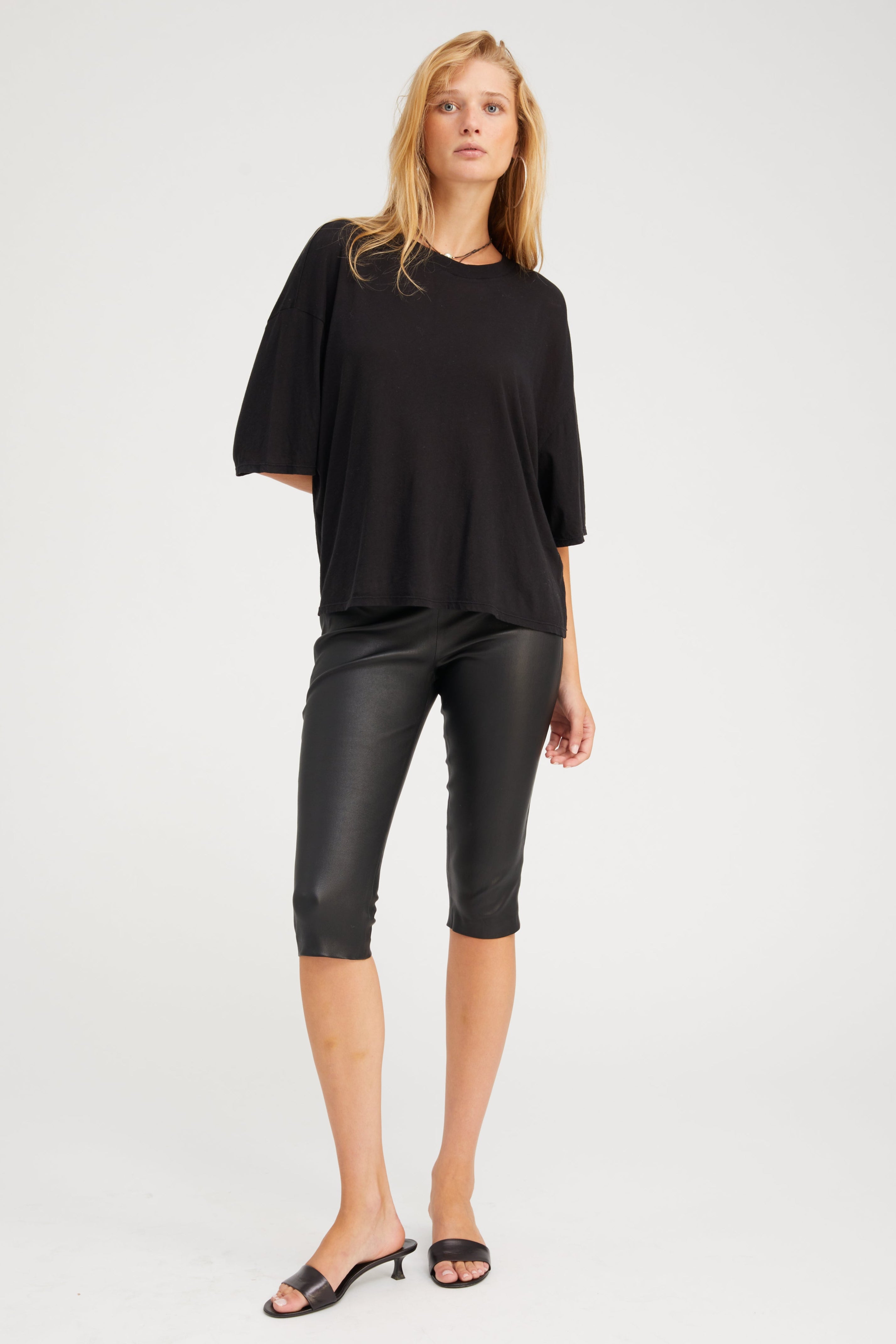 Black Boxy Tee