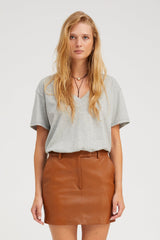 Heather Grey V-Neck Tee