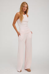 Ballet Rib Wide Leg Pants