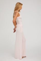 Ballet Rib Wide Leg Pants