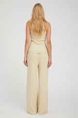 Pistachio Rib Wide Leg Pants