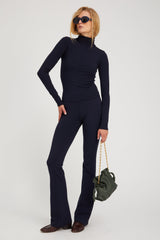 Navy City Long Sleeve Turtleneck