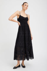 Black Eyelet Ali Maxi Dress