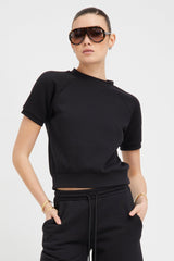 Black Raglan Sweatshirt