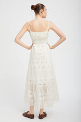 White Eyelet Ali Maxi Dress