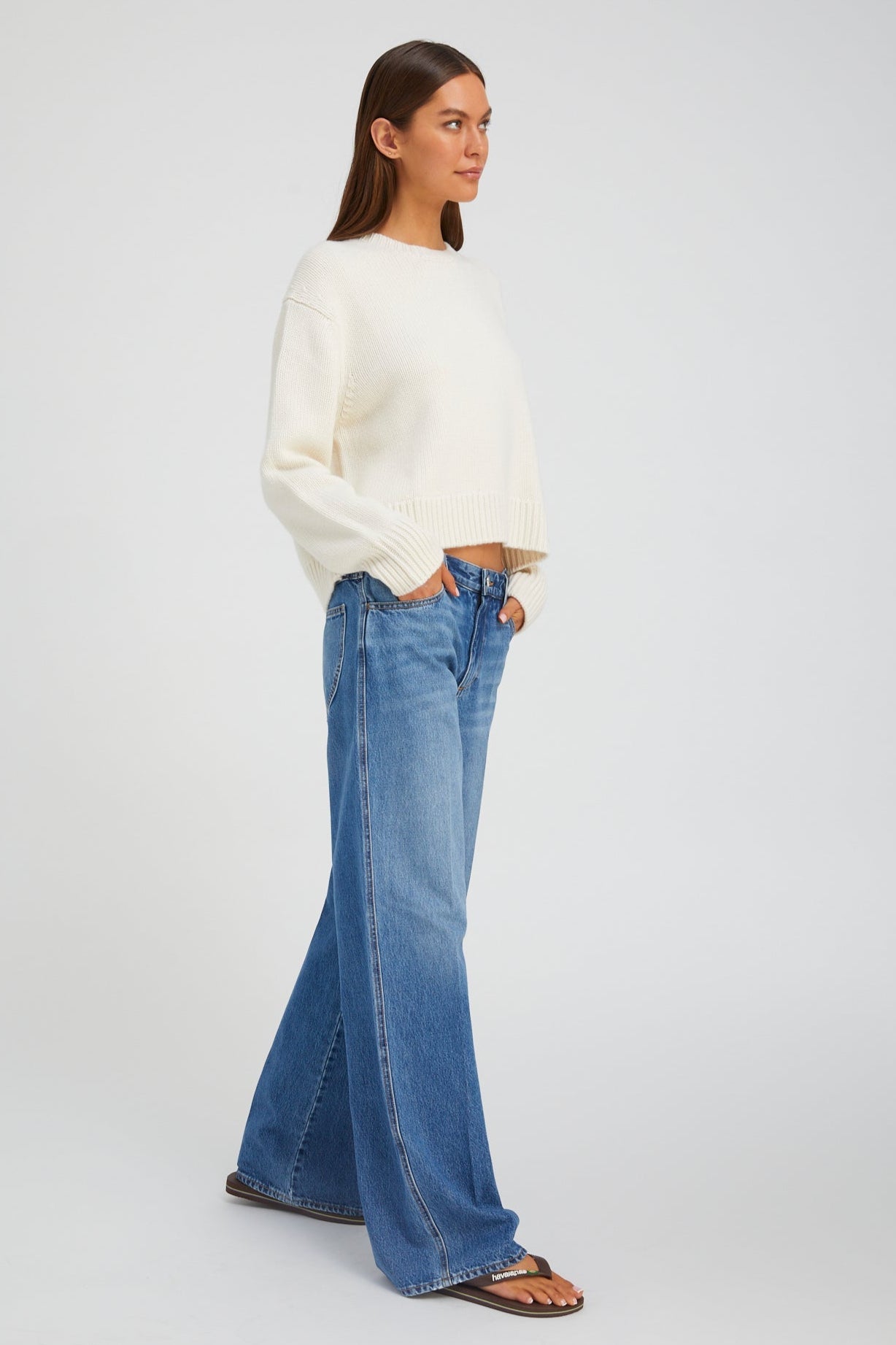 Chalk Heavy Cashmere Sweater