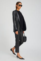 Black Leather Blazer