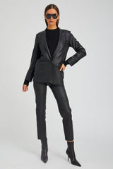Black Leather Blazer