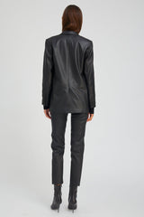 Black Leather Blazer