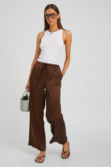 White Cotton Racer Tank