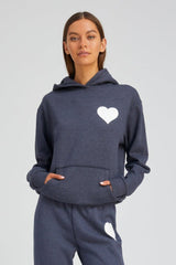 Navy Heart Sweatpants