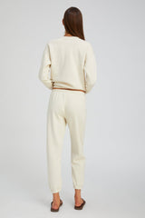 Vintage White Heart Sweatpants