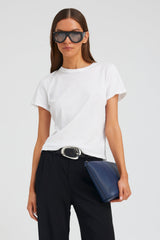 Navy Le Panier Clutch