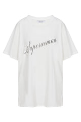 White Classic Superwoman Tee