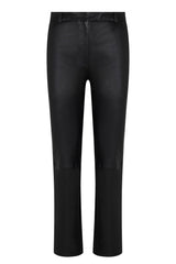 Black Leather Sophia Cigarette Trousers