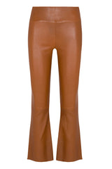 Chestnut Leather Ankle Flare