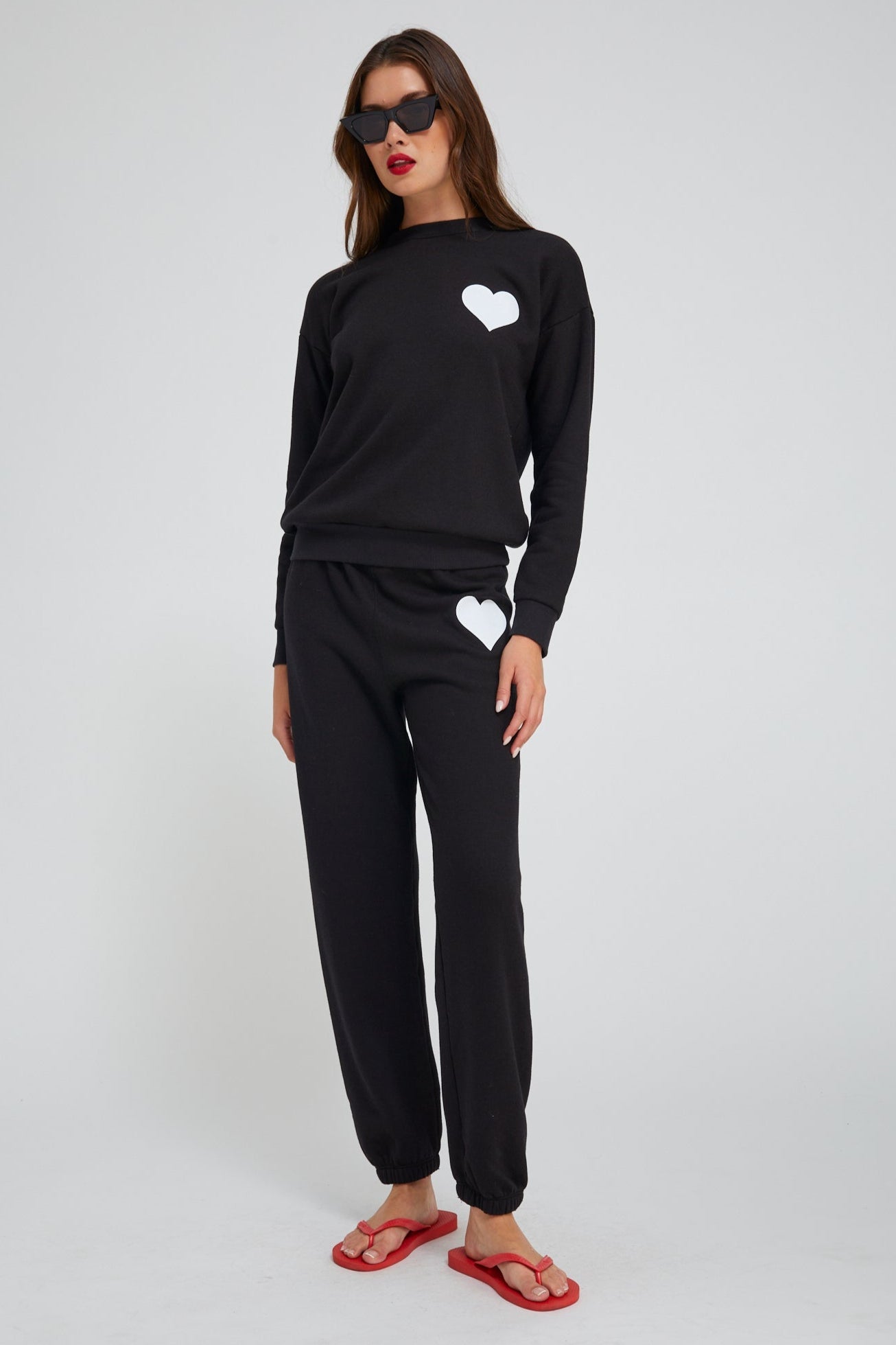 Black Heart Sweatpants