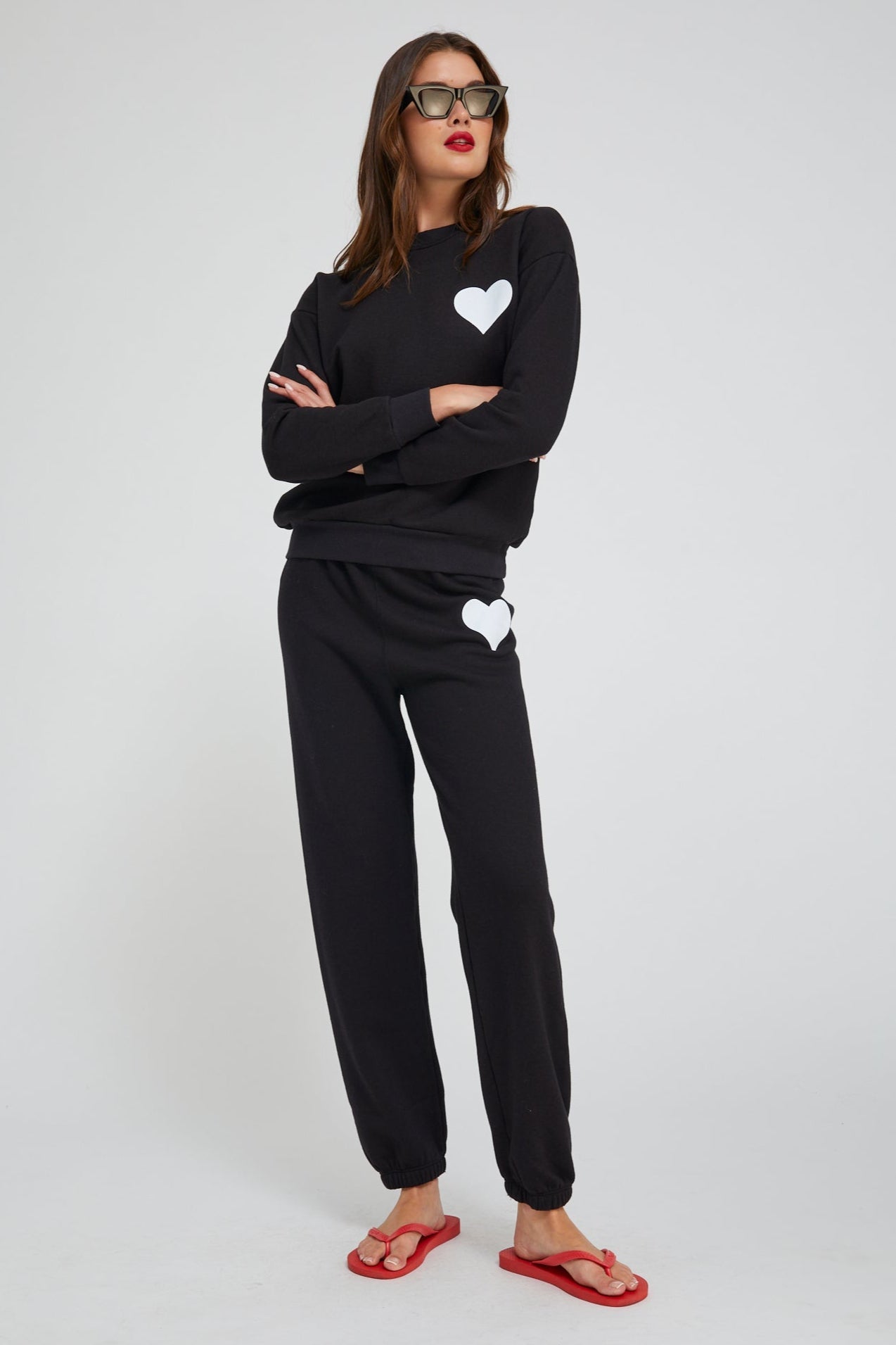 Black Heart Sweatpants