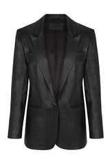 Black Leather Blazer