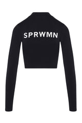 Black Back Logo Cropped Rashguard